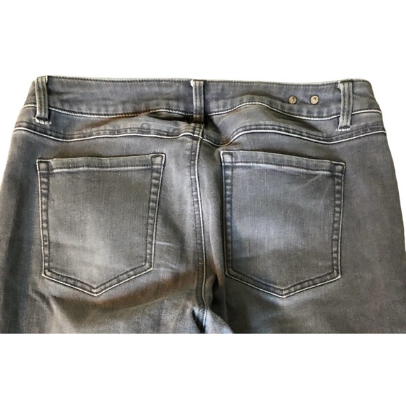 CABI Women's 6 Slim Boyfriend Jeans Low Rise #3191 Gray Blue Dark Wash - Picture 7 of 10